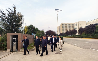 团市委、市贸促会、市青企协一行到F66永乐集团泾河产业园调查互换