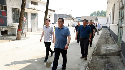 金辉带队赴西安秦宇沣毛造作有限公司调研